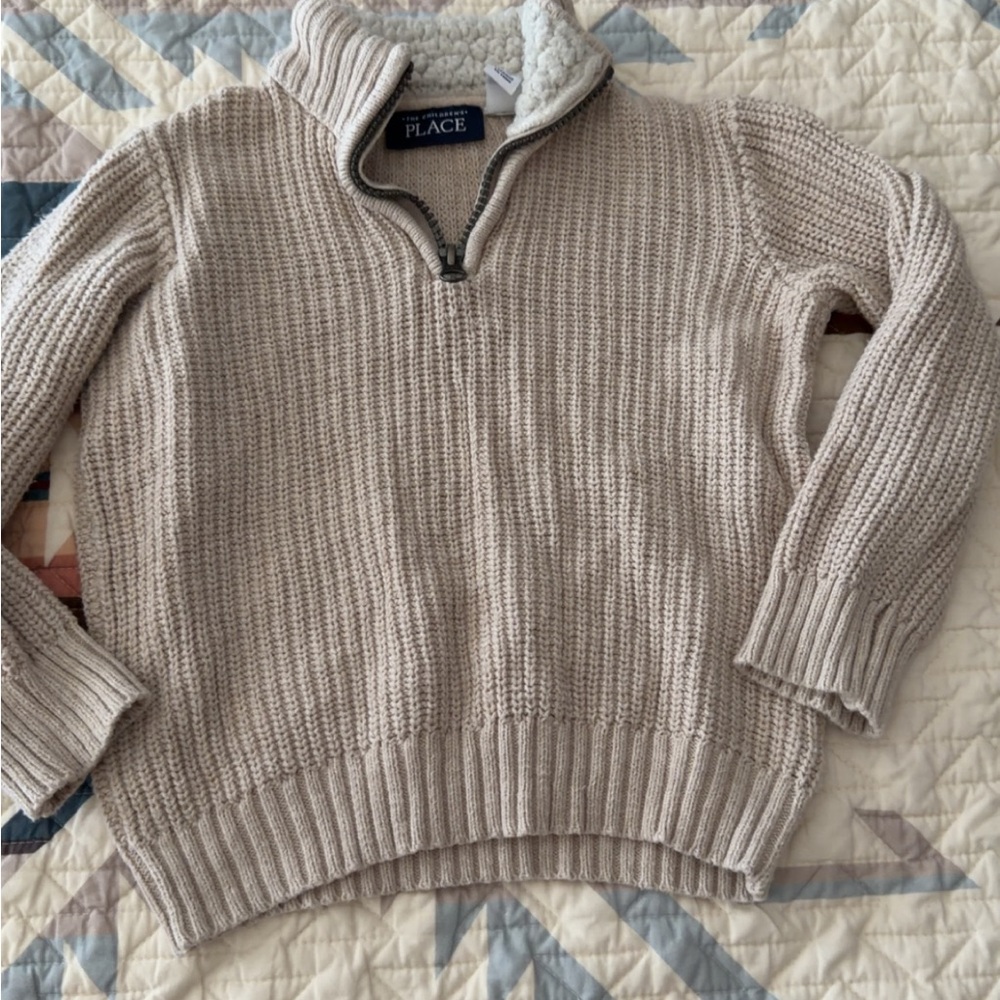 The Children's Place Beige Knit Sweater
